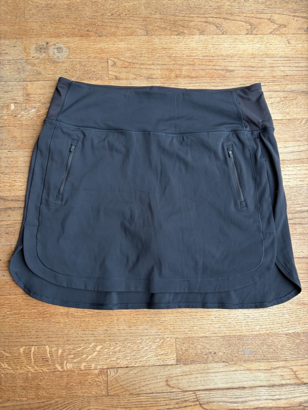 Athleta Black Fairway Golf Skort with Inner Shorts
